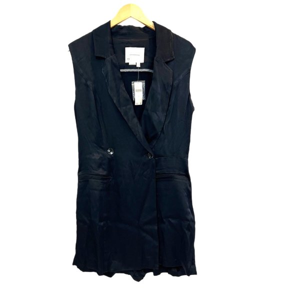 Anthropologie Blazer Romper in Black NWT - Picture 6 of 7